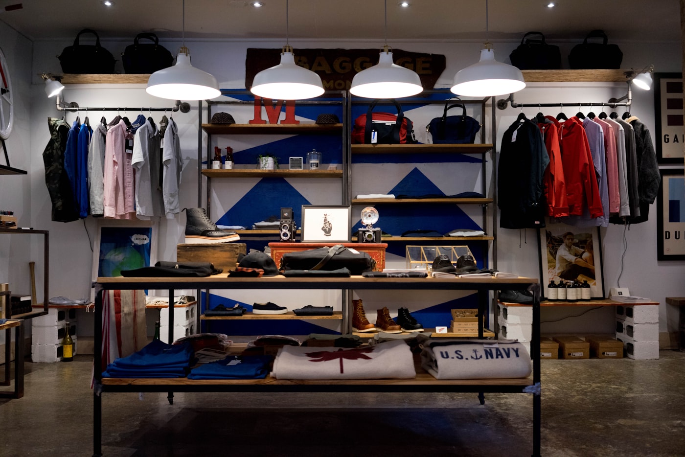 Clothing shop interior